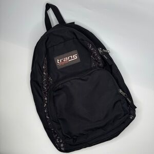 Trans By Jansport Backpack Unstructured Black Tools Skateboard Pattern